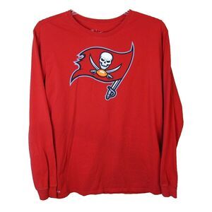 Nike‎ Dri-Fit Tee NFL Team Apparel Long Sleeve Shirt Tampa Bay Buccaneers Red